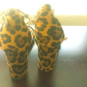 Leopard print heels